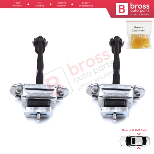 2 Pieces Rear Door Hinge Brake Stop Check Strap Limiter for Toyota Corolla MK11 Auris MK2 E18 E180 2012-2018 6863002250