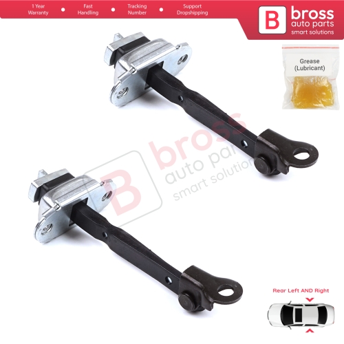 2 Pieces Rear Door Hinge Brake Stop Check Strap Limiter for Toyota Corolla MK11 Auris MK2 E18 E180 2012-2018 6863002250