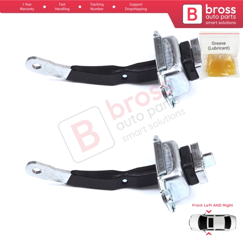 2 Pieces Front Door Hinge Brake Stop Check Strap Limiter for Toyota Hilux MK6 N1 1997-2005 Pickup Truck 6861035050