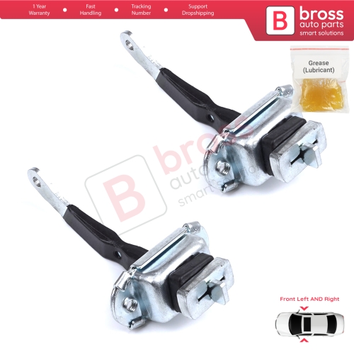 2 Pieces Front Door Hinge Brake Stop Check Strap Limiter for Toyota Hilux MK6 N1 1997-2005 Pickup Truck 6861035050