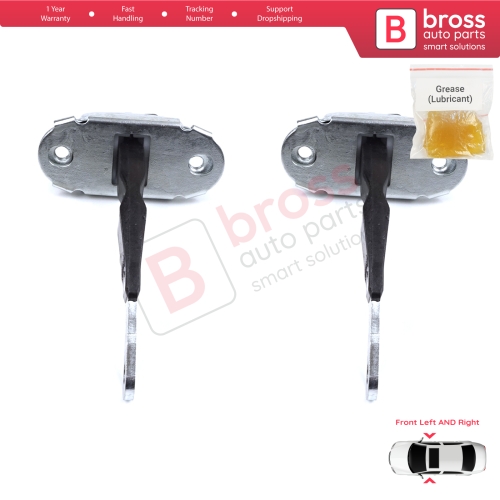 2 Pieces Front Door Hinge Brake Stop Check Strap Limiter for Toyota Hilux MK6 N1 1997-2005 Pickup Truck 6861035050