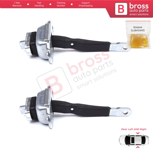2 Pieces Rear Door Hinge Brake Stop Check Strap Limiter for Toyota Hilux MK6 N1 1997-2005 Pickup Truck 6863035050