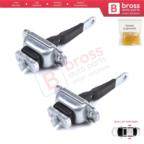 2 Pieces Rear Door Hinge Brake Stop Check Strap Limiter for Toyota Hilux MK6 N1 1997-2005 Pickup Truck 6863035050