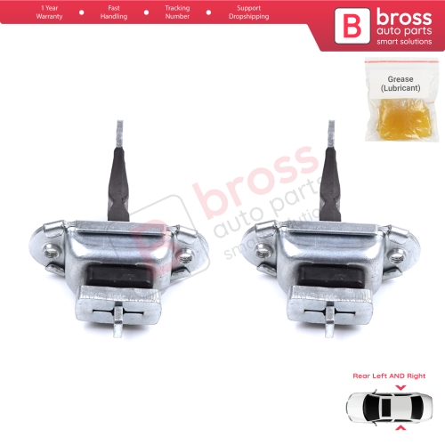 2 Pieces Rear Door Hinge Brake Stop Check Strap Limiter for Toyota Hilux MK6 N1 1997-2005 Pickup Truck 6863035050