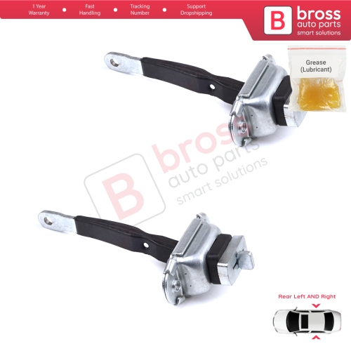2 Pieces Rear Door Hinge Brake Stop Check Strap Limiter for Toyota Hilux MK6 N1 1997-2005 Pickup Truck 6863035050