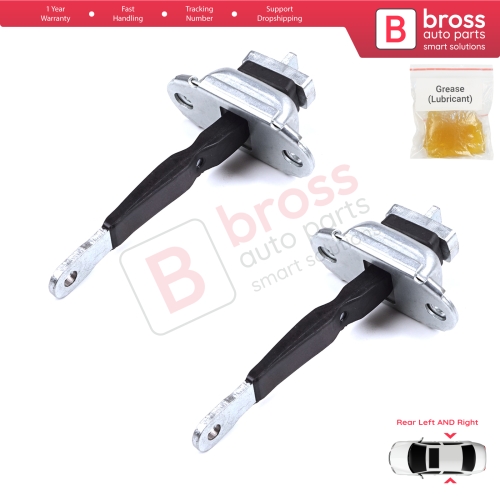 2 Pieces Rear Door Hinge Brake Stop Check Strap Limiter for Toyota Hilux MK6 N1 1997-2005 Pickup Truck 6863035050
