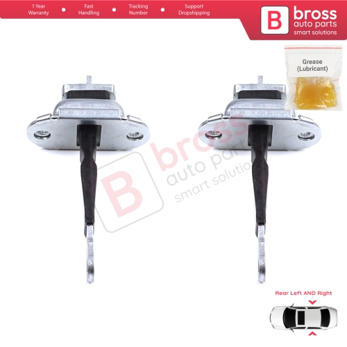 2 Pieces Rear Door Hinge Brake Stop Check Strap Limiter for Toyota Hilux MK6 N1 1997-2005 Pickup Truck 6863035050