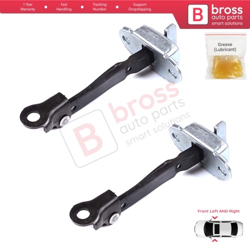 2 Pieces Front Door Hinge Brake Stop Check Strap Limiter for Toyota Hilux MK7 N1 N2 N3 Fortuner MK1 N5 N6 2004-2015 686100K012