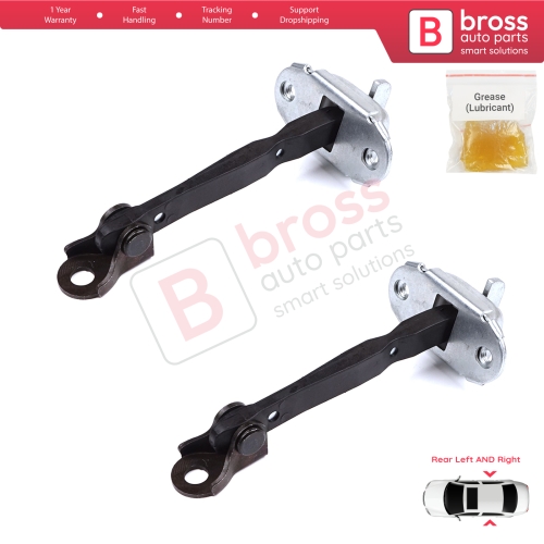 2 Pieces Rear Door Hinge Brake Stop Check Strap Limiter for Toyota Hilux MK7 N1 N2 N3 Fortuner MK1 N5 N6 2004-2015 686300K011