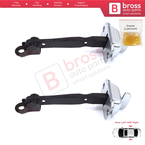 2 Pieces Rear Door Hinge Brake Stop Check Strap Limiter for Toyota Hilux MK7 N1 N2 N3 Fortuner MK1 N5 N6 2004-2015 686300K011