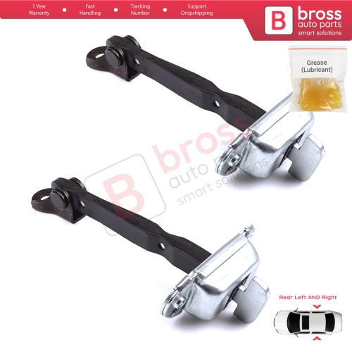 2 Pieces Rear Door Hinge Brake Stop Check Strap Limiter for Toyota Hilux MK7 N1 N2 N3 Fortuner MK1 N5 N6 2004-2015 686300K011