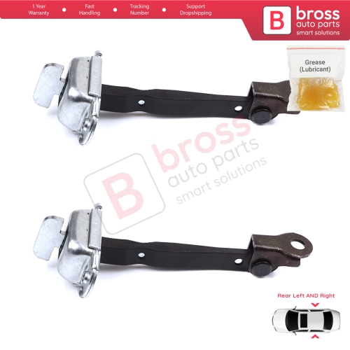 2 Pieces Rear Door Hinge Brake Stop Check Strap Limiter for Toyota Hilux MK7 N1 N2 N3 Fortuner MK1 N5 N6 2004-2015 686300K011