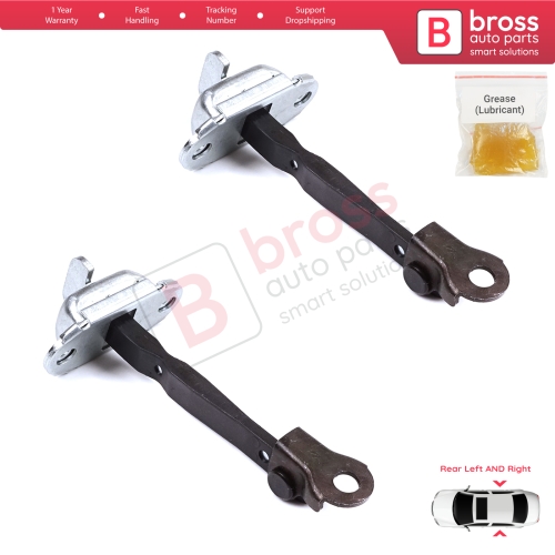2 Pieces Rear Door Hinge Brake Stop Check Strap Limiter for Toyota Hilux MK7 N1 N2 N3 Fortuner MK1 N5 N6 2004-2015 686300K011