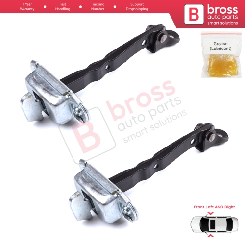 2 Pieces Front Door Stop Check Assy Limiter Strap for Toyota Hilux MK8 N1 Fortuner MK2 Revo 2015-On 686100K091