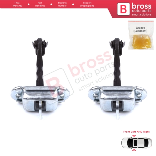 2 Pieces Front Door Stop Check Assy Limiter Strap for Toyota Hilux MK8 N1 Fortuner MK2 Revo 2015-On 686100K091