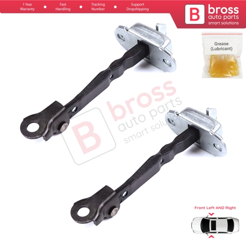 2 Pieces Front Door Stop Check Assy Limiter Strap for Toyota Hilux MK8 N1 Fortuner MK2 Revo 2015-On 686100K091