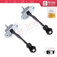 2 Pieces Front Door Stop Check Assy Limiter Strap for Toyota Yaris Echo Verso FunCargo Vitz Platz MK1 P1 P2 1999-2003 Pre-Facelift