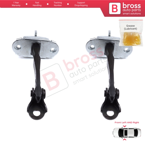 2 Pieces Front Door Stop Check Assy Limiter Strap for Toyota Yaris Echo Verso FunCargo Vitz Platz MK1 P1 P2 1999-2003 Pre-Facelift