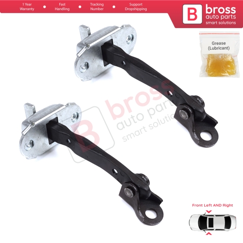 2 Pieces Front Door Stop Check Assy Limiter Strap for Toyota Yaris Echo Verso FunCargo Vitz Platz MK1 P1 P2 1999-2003 Pre-Facelift