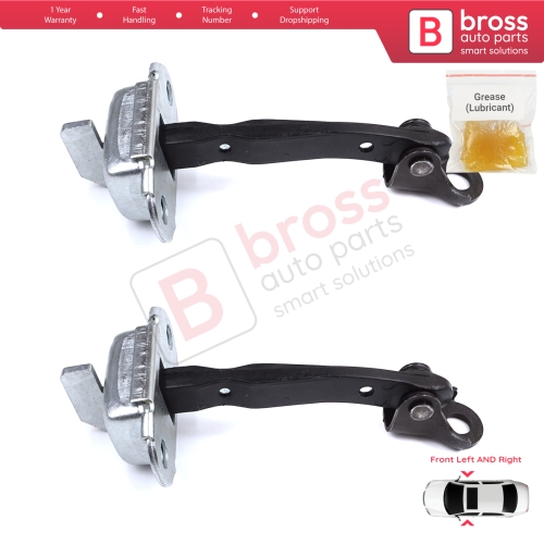 2 Pieces Front Door Stop Check Assy Limiter Strap for Toyota Yaris Echo Verso FunCargo Vitz Platz MK1 P1 P2 1999-2003 Pre-Facelift