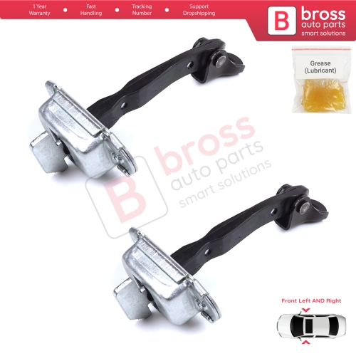 2 Pieces Front Door Stop Check Assy Limiter Strap for Toyota Yaris Echo Verso FunCargo Vitz Platz MK1 P1 P2 1999-2003 Pre-Facelift