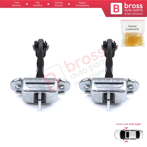 2 Pieces Front Door Stop Check Assy Limiter Strap for Toyota Yaris Echo Verso FunCargo Vitz Platz MK1 P1 P2 1999-2003 Pre-Facelift