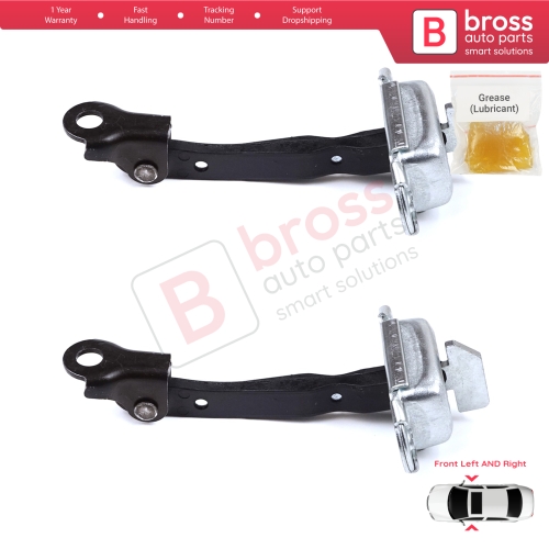 2 Pieces Front Door Stop Check Assy Limiter Strap for Toyota Yaris Echo Verso FunCargo Vitz Platz MK1 P1 P2 1999-2003 Pre-Facelift