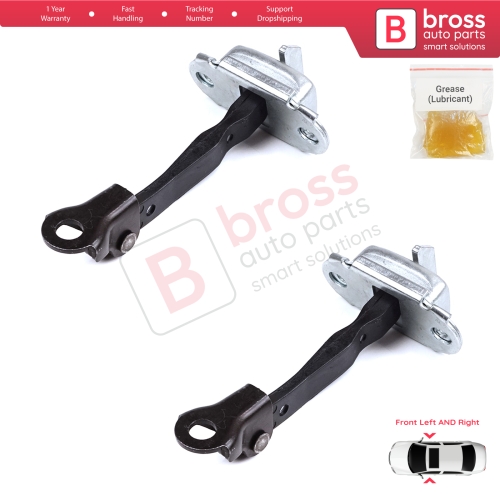 2 Pieces Front Door Stop Check Assy Limiter Strap for Toyota Yaris Echo Verso FunCargo Vitz Platz MK1 P1 P2 1999-2003 Pre-Facelift