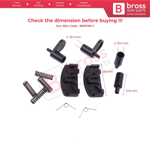 Side Sliding Window Glass Latch Opener Grip Button Set for Ford Transit MK8 T18 V363 2013-On MWB LWB  XLWB BK31-B25700-A