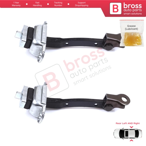 2 Pieces Rear Door Stop Check Assy Limiter Strap for Toyota Yaris Echo Verso FunCargo Vitz Platz MK1 P1 P2 1999-2003 Pre-Facelift