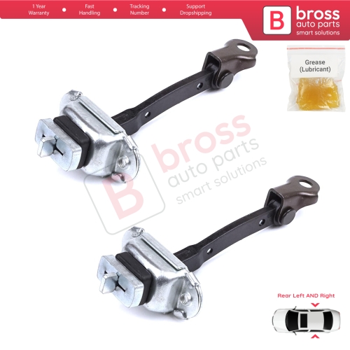 2 Pieces Rear Door Stop Check Assy Limiter Strap for Toyota Yaris Echo Verso FunCargo Vitz Platz MK1 P1 P2 1999-2003 Pre-Facelift