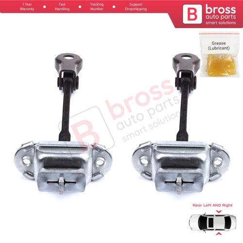 2 Pieces Rear Door Stop Check Assy Limiter Strap for Toyota Yaris Echo Verso FunCargo Vitz Platz MK1 P1 P2 1999-2003 Pre-Facelift