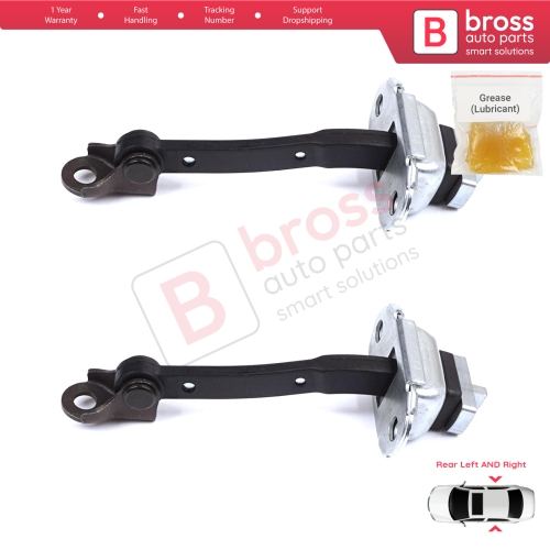 2 Pieces Rear Door Stop Check Assy Limiter Strap for Toyota Yaris Echo Verso FunCargo Vitz Platz MK1 P1 P2 1999-2003 Pre-Facelift