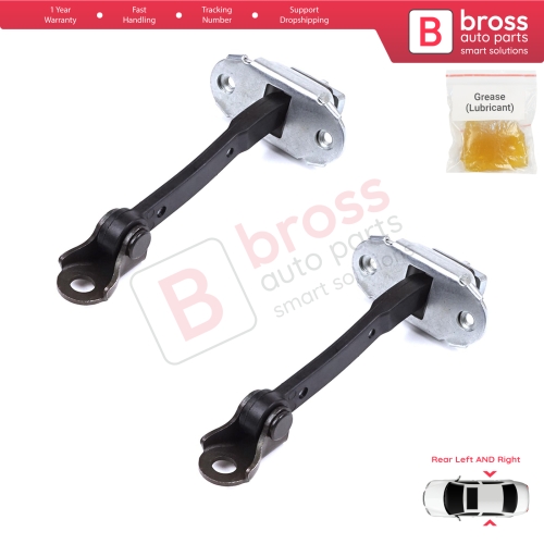 2 Pieces Rear Door Stop Check Assy Limiter Strap for Toyota Yaris Echo Verso FunCargo Vitz Platz MK1 P1 P2 1999-2003 Pre-Facelift