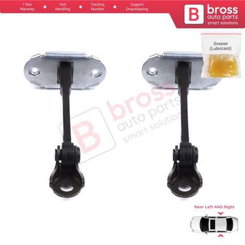 2 Pieces Rear Door Stop Check Assy Limiter Strap for Toyota Yaris Echo Verso FunCargo Vitz Platz MK1 P1 P2 1999-2003 Pre-Facelift