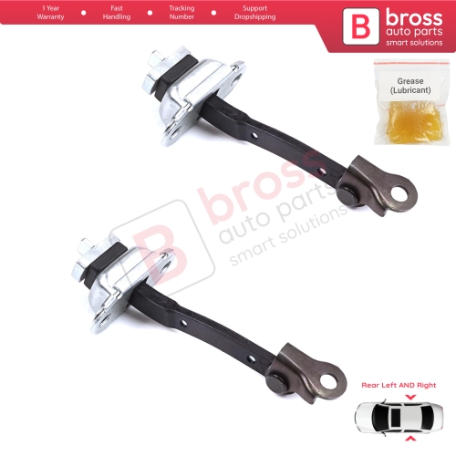 2 Pieces Rear Door Stop Check Assy Limiter Strap for Toyota Yaris Echo Verso FunCargo Vitz Platz MK1 P1 P2 1999-2003 Pre-Facelift