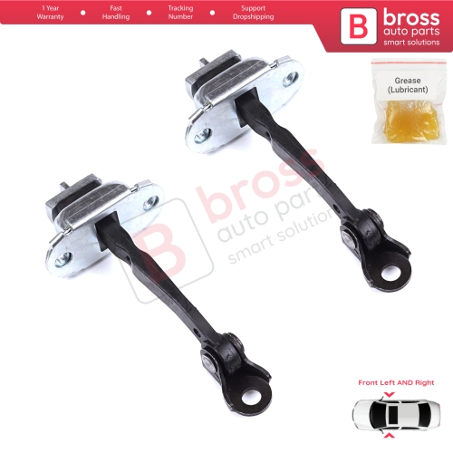 2 Pieces Front Door Stop Check Assy Limiter Strap for Toyota Yaris Echo Verso FunCargo Vitz Platz MK1 P1 P2 2003-2005 Facelift