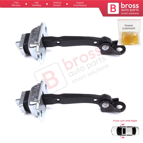 2 Pieces Front Door Stop Check Assy Limiter Strap for Toyota Yaris Echo Verso FunCargo Vitz Platz MK1 P1 P2 2003-2005 Facelift