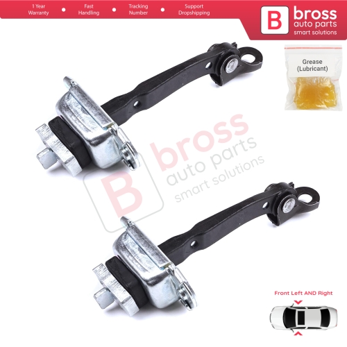 2 Pieces Front Door Stop Check Assy Limiter Strap for Toyota Yaris Echo Verso FunCargo Vitz Platz MK1 P1 P2 2003-2005 Facelift