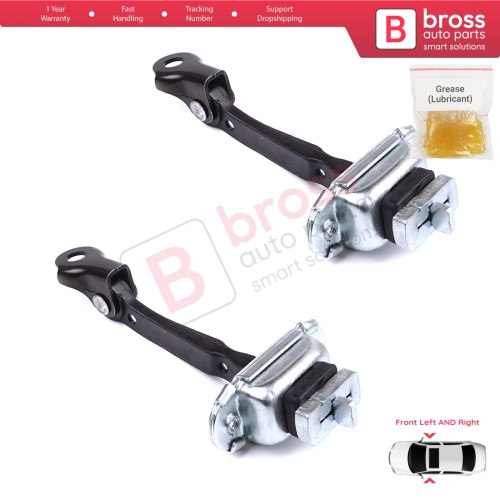2 Pieces Front Door Stop Check Assy Limiter Strap for Toyota Yaris Echo Verso FunCargo Vitz Platz MK1 P1 P2 2003-2005 Facelift
