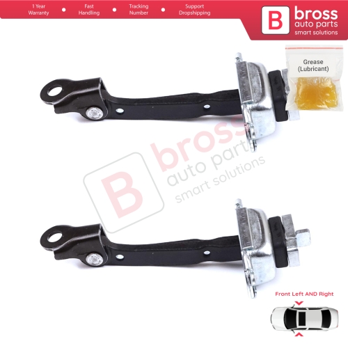 2 Pieces Front Door Stop Check Assy Limiter Strap for Toyota Yaris Echo Verso FunCargo Vitz Platz MK1 P1 P2 2003-2005 Facelift
