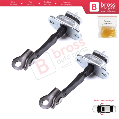 2 Pieces Front Door Stop Check Assy Limiter Strap for Toyota Yaris Echo Verso FunCargo Vitz Platz MK1 P1 P2 2003-2005 Facelift