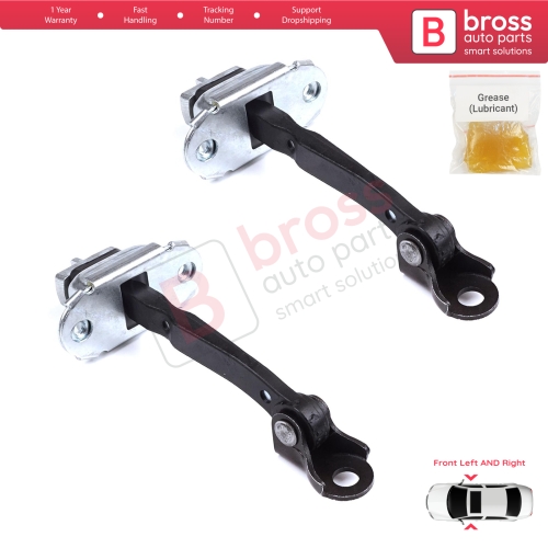 2 Pieces Front Door Stop Check Assy Limiter Strap for Toyota Yaris Echo Verso FunCargo Vitz Platz MK1 P1 P2 2003-2005 Facelift