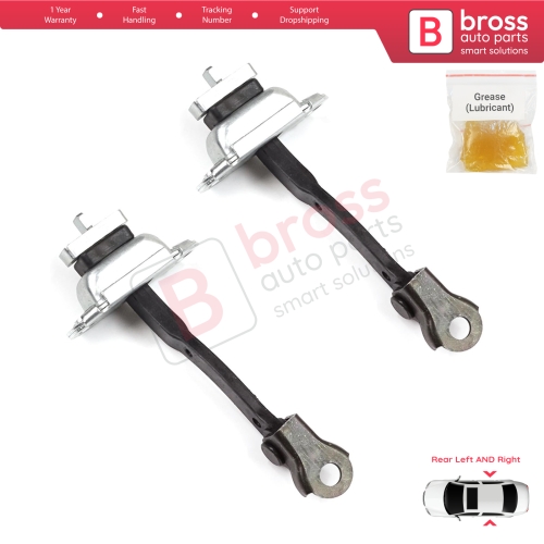 2 Pieces Rear Door Stop Check Assy Limiter Strap for Toyota Yaris Echo Verso FunCargo Vitz Platz MK1 P1 P2 2003-2005 Facelift