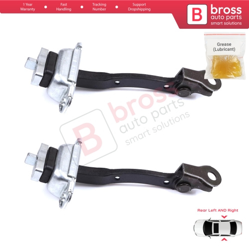 2 Pieces Rear Door Stop Check Assy Limiter Strap for Toyota Yaris Echo Verso FunCargo Vitz Platz MK1 P1 P2 2003-2005 Facelift