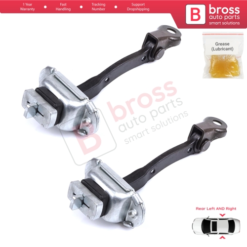 2 Pieces Rear Door Stop Check Assy Limiter Strap for Toyota Yaris Echo Verso FunCargo Vitz Platz MK1 P1 P2 2003-2005 Facelift