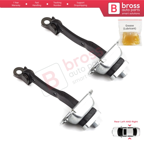 2 Pieces Rear Door Stop Check Assy Limiter Strap for Toyota Yaris Echo Verso FunCargo Vitz Platz MK1 P1 P2 2003-2005 Facelift