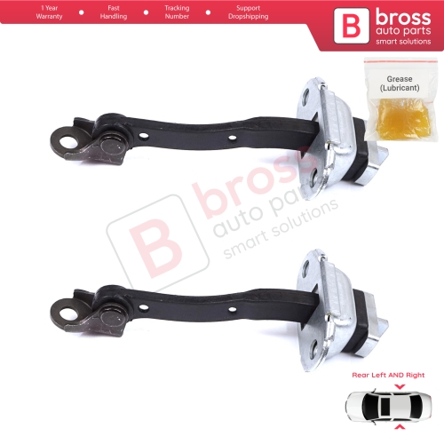 2 Pieces Rear Door Stop Check Assy Limiter Strap for Toyota Yaris Echo Verso FunCargo Vitz Platz MK1 P1 P2 2003-2005 Facelift