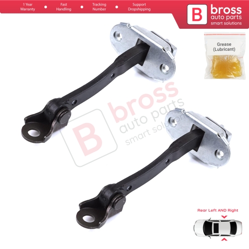 2 Pieces Rear Door Stop Check Assy Limiter Strap for Toyota Yaris Echo Verso FunCargo Vitz Platz MK1 P1 P2 2003-2005 Facelift