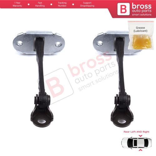 2 Pieces Rear Door Stop Check Assy Limiter Strap for Toyota Yaris Echo Verso FunCargo Vitz Platz MK1 P1 P2 2003-2005 Facelift